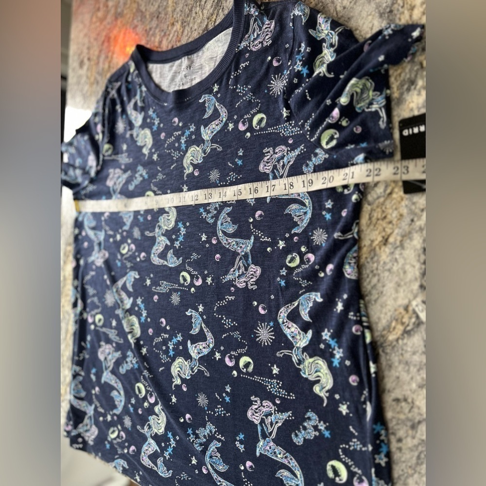 Nwt TORRID Navy Mermaid SS Vintage Tee Size 12 - Picture 12 of 14